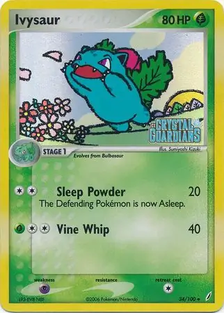34/100 Ivysaur CG Uncommon Reverse Holo