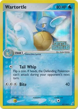 43/100 Wartortle CG Uncommon Reverse Holo