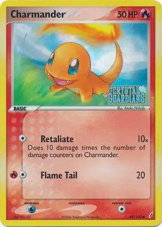 48/100 Charmander CG Common Reverse Holo