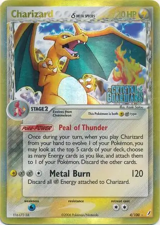4/100 Charizard δ CG Rare Holo Reverse Holo