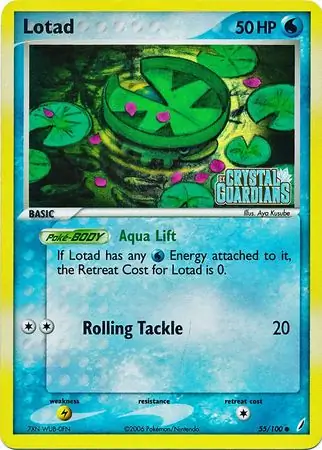 55/100 Lotad CG Common Reverse Holo