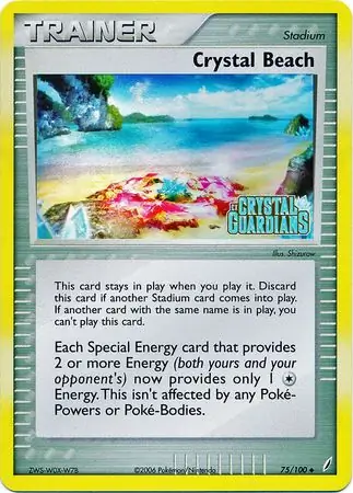 75/100 Crystal Beach CG Uncommon Reverse Holo