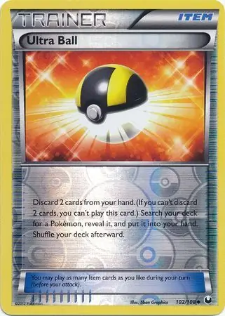 102/108 Ultra Ball DEX Uncommon Reverse Holo