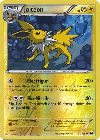 37/108 Jolteon DEX Uncommon Reverse Holo