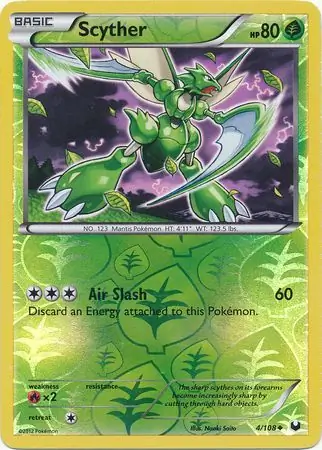 4/108 Scyther DEX Uncommon Reverse Holo