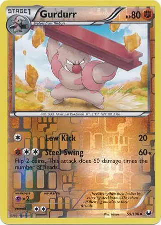 59/108 Gurdurr DEX Uncommon Reverse Holo