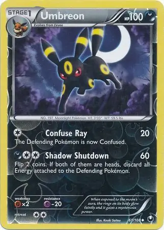 61/108 Umbreon DEX Uncommon Reverse Holo