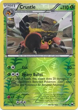 8/108 Crustle DEX Uncommon Reverse Holo