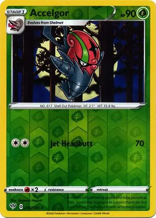 010/189 Accelgor DAA Rare Reverse Holo