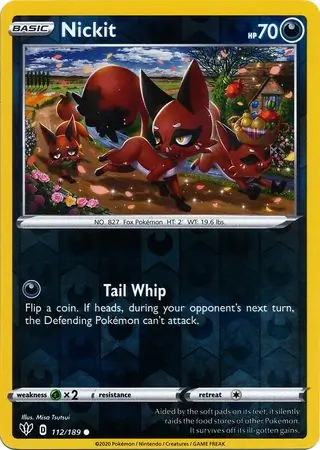 112/189 Nickit DAA Common Reverse Holo