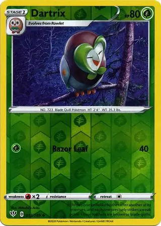 012/189 Dartrix DAA Uncommon Reverse Holo