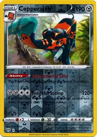 132/189 Copperajah DAA Rare Holo Reverse Holo