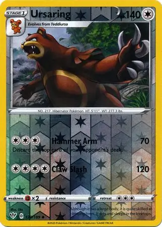 139/189 Ursaring DAA Uncommon Reverse Holo