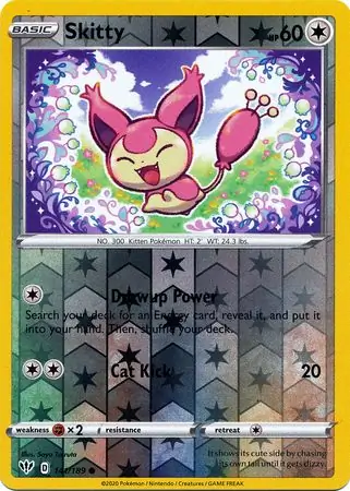 141/189 Skitty DAA Common Reverse Holo