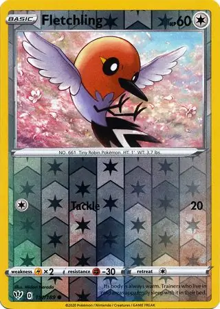 151/189 Fletchling DAA Common Reverse Holo