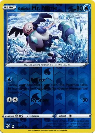 035/189 Galarian Mr. Mime DAA Common Reverse Holo