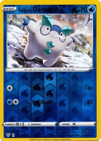 043/189 Galarian Darumaka DAA Common Reverse Holo