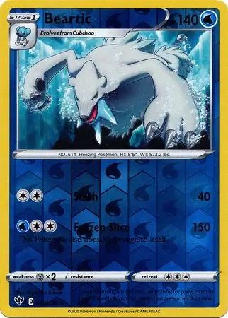 049/189 Beartic DAA Rare Reverse Holo