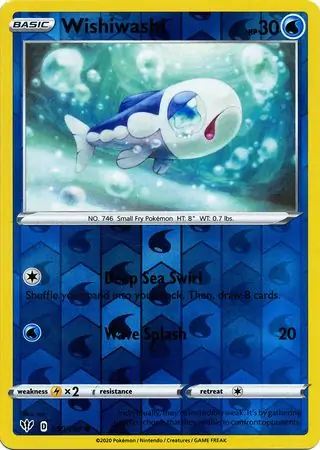 050/189 Wishiwashi DAA Common Reverse Holo