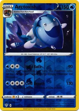 054/189 Arctovish DAA Rare Reverse Holo