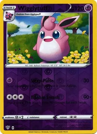 068/189 Wigglytuff DAA Rare Reverse Holo