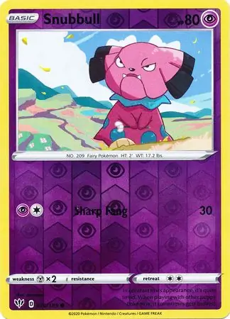 070/189 Snubbull DAA Common Reverse Holo