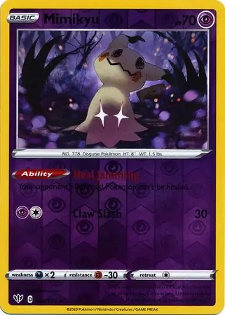 081/189 Mimikyu DAA Rare Reverse Holo