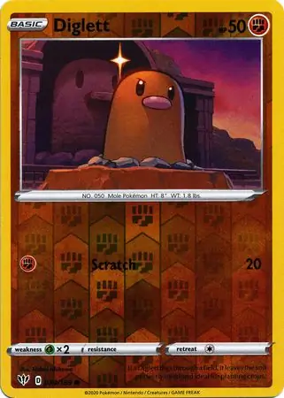 084/189 Diglett DAA Common Reverse Holo
