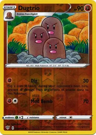 085/189 Dugtrio DAA Uncommon Reverse Holo
