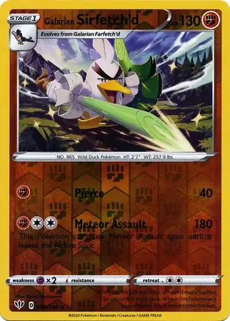 098/189 Galarian Sirfetch'd DAA Rare Reverse Holo
