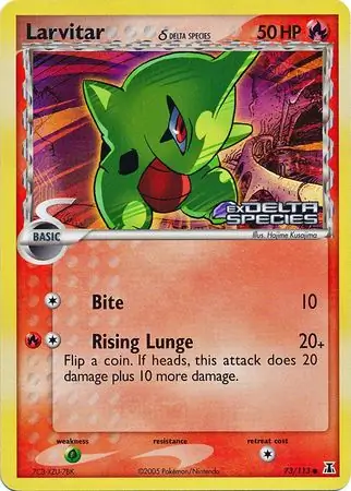 Larvitar (Delta Species) 73/113 3 EX DELTA SPECIES COMMON REVERSE HOLO PTCG