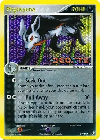 12/107 Mightyena DX Rare Holo Reverse Holo