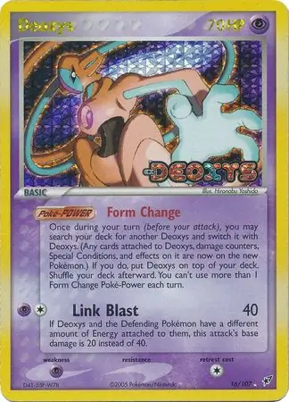 16/107 Deoxys DX Rare Reverse Holo
