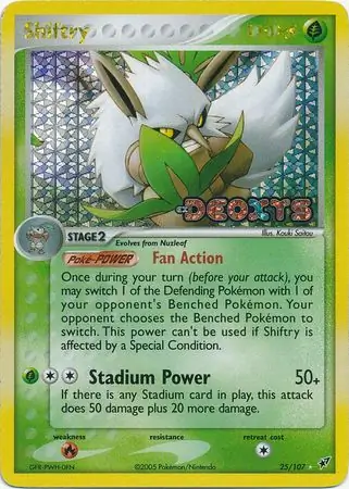 25/107 Shiftry DX Rare Reverse Holo