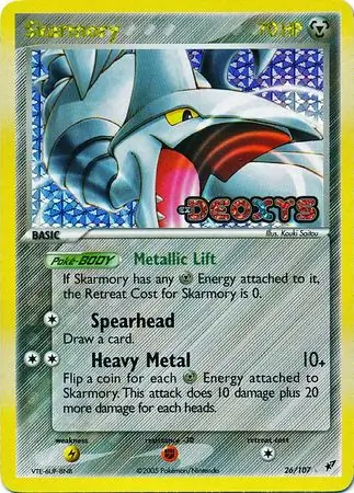 26/107 Skarmory DX Rare Reverse Holo