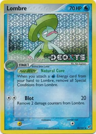 34/107 Lombre DX Uncommon Reverse Holo