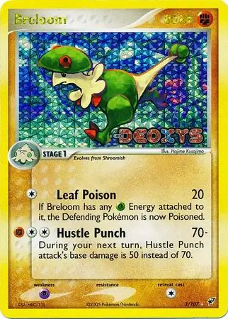 3/107 Breloom DX Rare Holo Reverse Holo