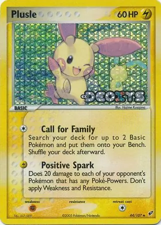 44/107 Plusle DX Uncommon Reverse Holo