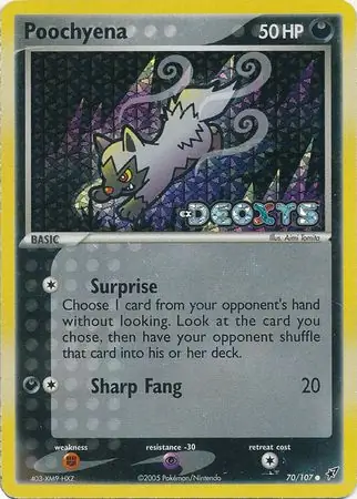 70/107 Poochyena DX Common Reverse Holo