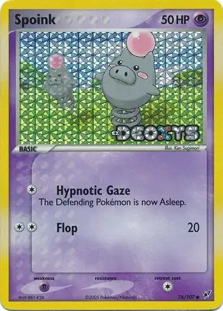 76/107 Spoink DX Common Reverse Holo