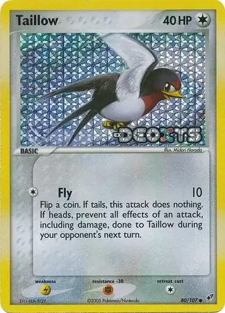Taillow 80/107 3 EX DEOXYS COMMON REVERSE HOLO LIGHTLY PLAYED PTCG