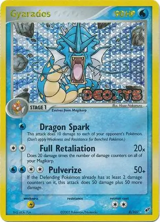 8/107 Gyarados DX Rare Holo Reverse Holo