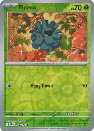 004/182 Pineco DRI Common Reverse Holo