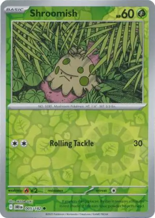 005/182 Shroomish DRI Common Reverse Holo