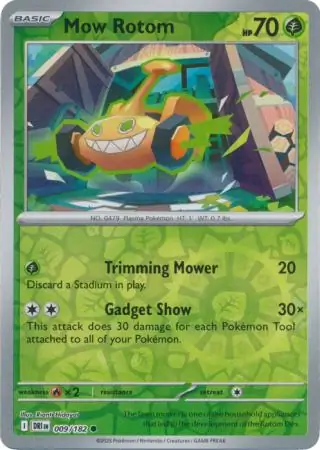 009/182 Mow Rotom DRI Common Reverse Holo