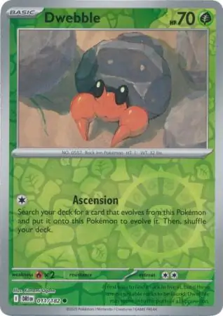 011/182 Dwebble DRI Common Reverse Holo
