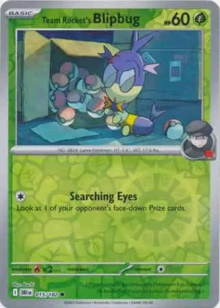 015/182 Team Rocket's Blipbug DRI Common Reverse Holo