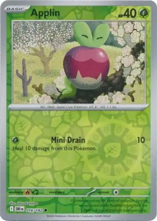 016/182 Applin DRI Common Reverse Holo