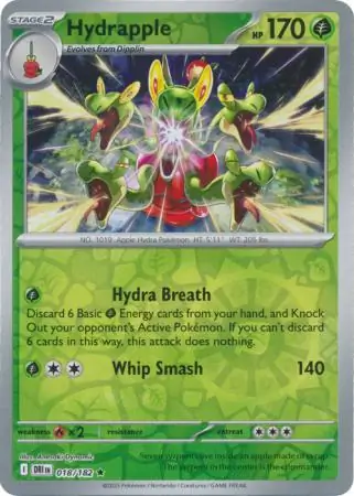 018/182 Hydrapple DRI Rare Reverse Holo