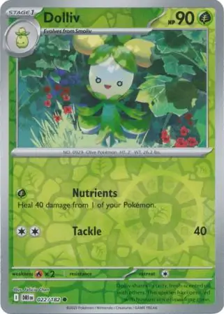 022/182 Dolliv DRI Common Reverse Holo